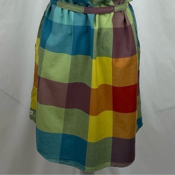 Toad & Co Plaid 100% Organic Cotton Shirt Dress - Picture 7 of 12